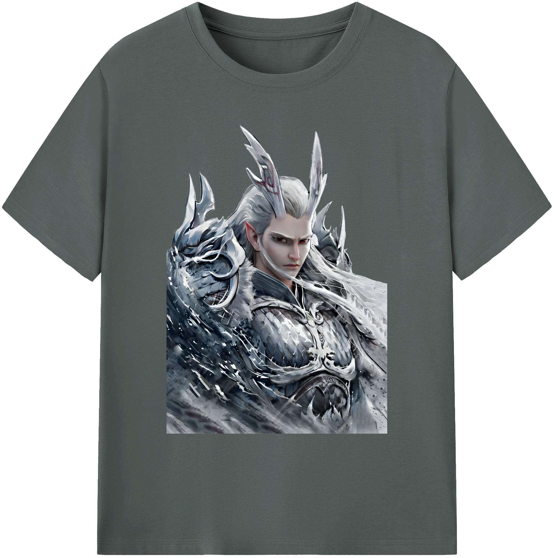 （画像用） Ne Zha 2 ナタ 魔童の大暴れ 綿100％ メンズ半袖Tシャツ｜肌触りやわらか＆通気性